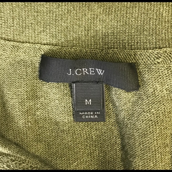J Crew Green Button Down Cardigan Sweater - Picture 4 of 4